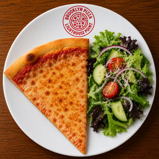 1 Slice Cheese & Side Salad