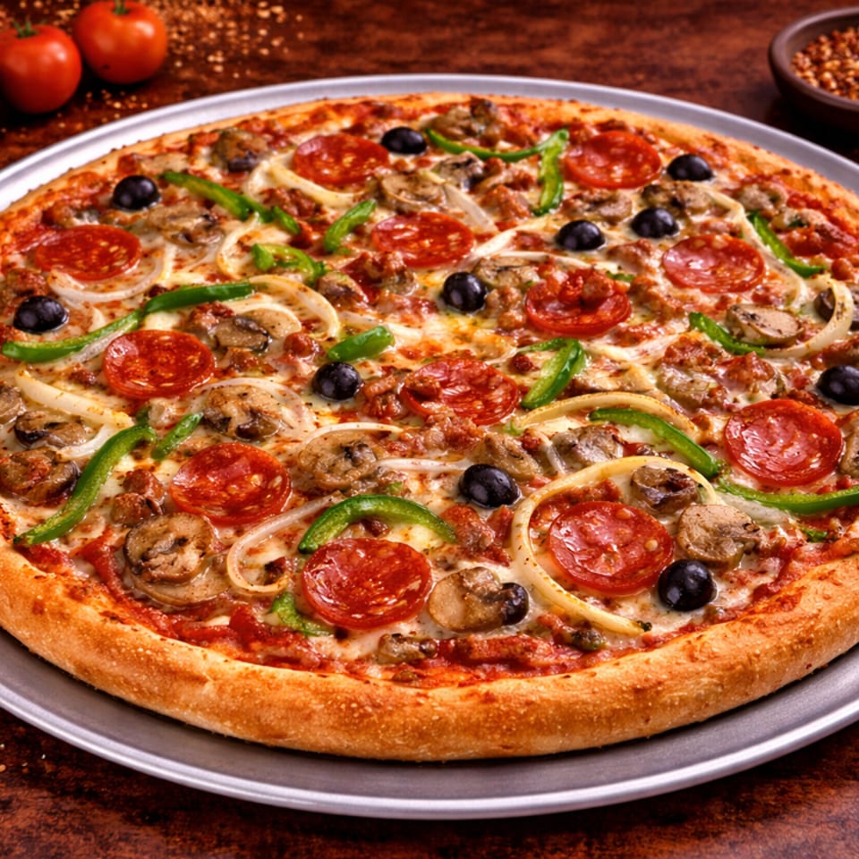 Indulge in Our Supreme Pizza