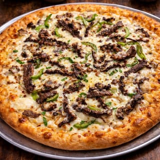 18" Philly cheese Steak Pizza